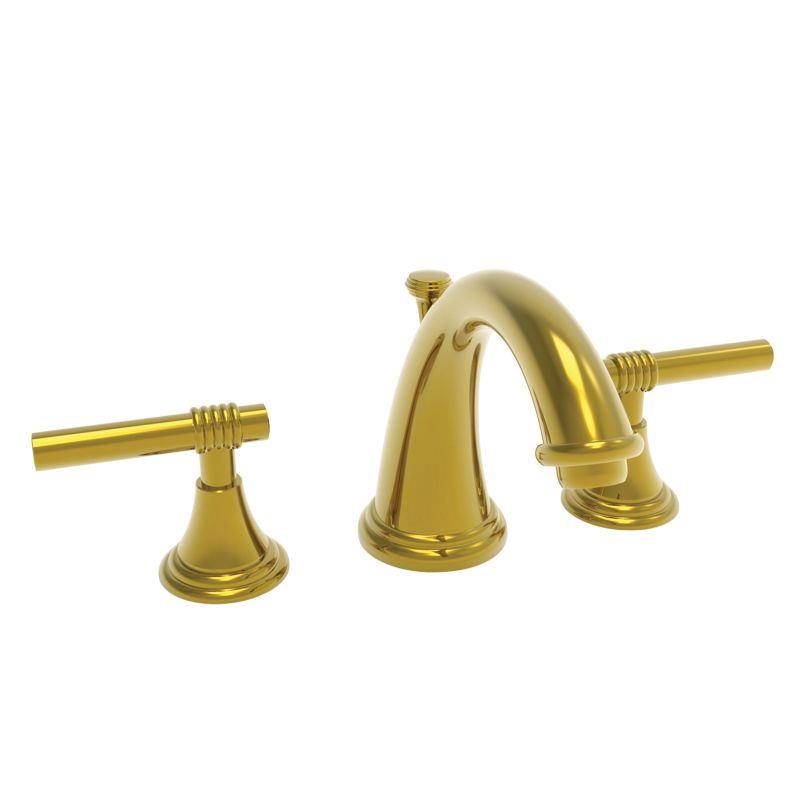 Newport Brass 900 Kayan Widespread Bathroom Faucet - Free Pop-up Drain Assembly Uncoated Polished Brass (Living) Faucet Double Handle