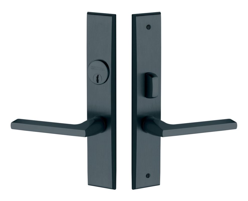 Baldwin 6974.DBLC Lakeshore Lever Double Cylinder Mortise Handleset Trim Set Oil Rubbed Bronze Mortise Lock Keyed Entry Double Cylinder