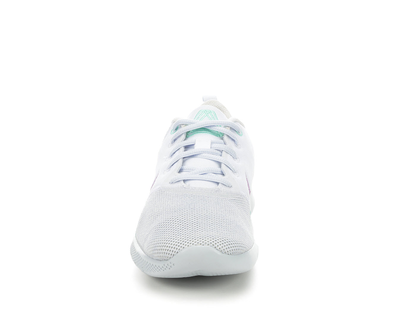 Nike WMNS Flex Experience Run 10 'White Violet Shock' Womens White/Purple/Green/Gray/Purple/Whitegold Training Shoes CI9964-101 (Size: US 5) thumbnail
