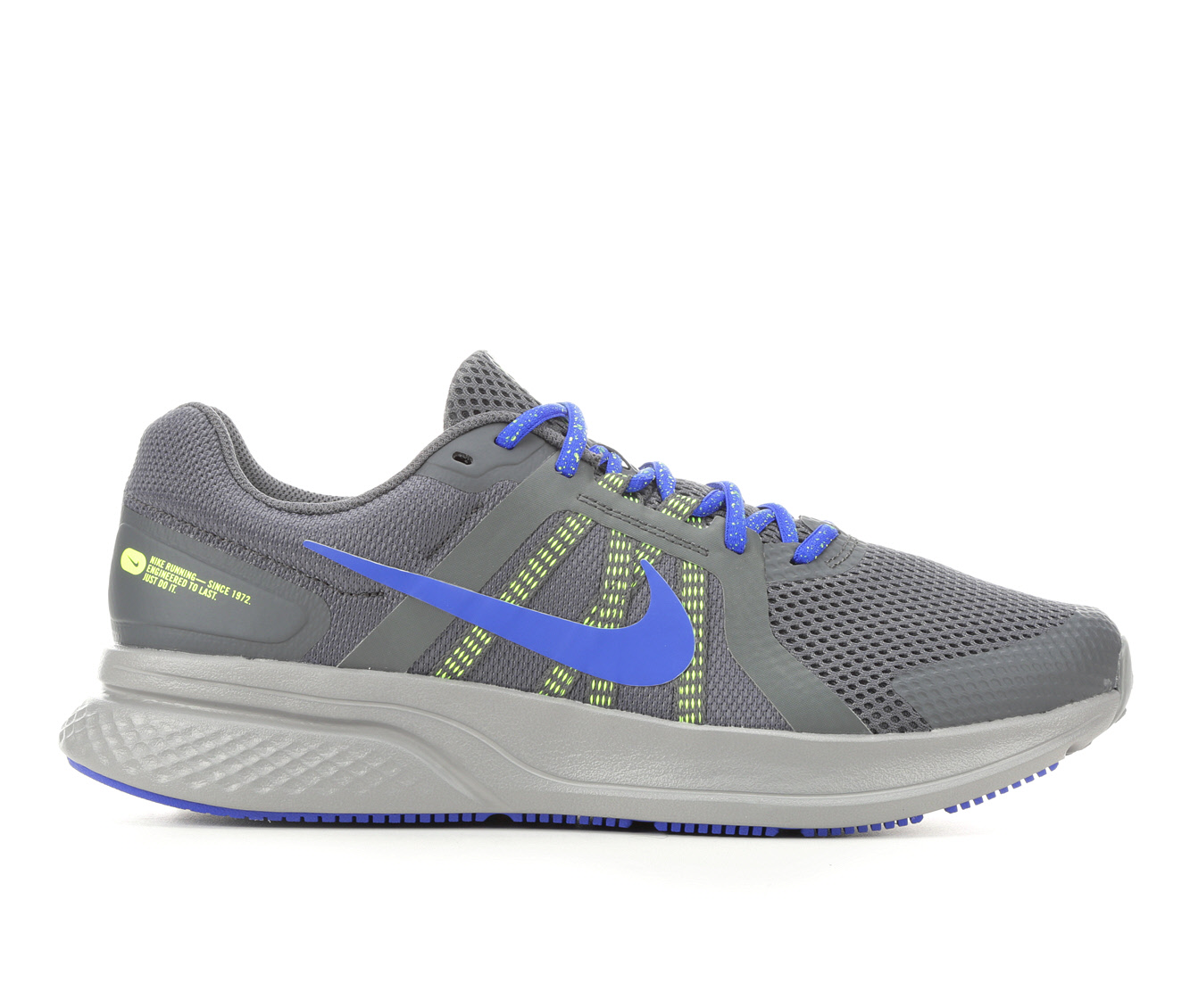 Men's Nike Swift 2 Running Shoes in Grey/Blue/Volt Size 10 Medium