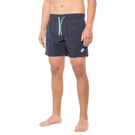 Stretch Volley Swim Trunks (for Men) - MARINE/ISLAND GREE (S )