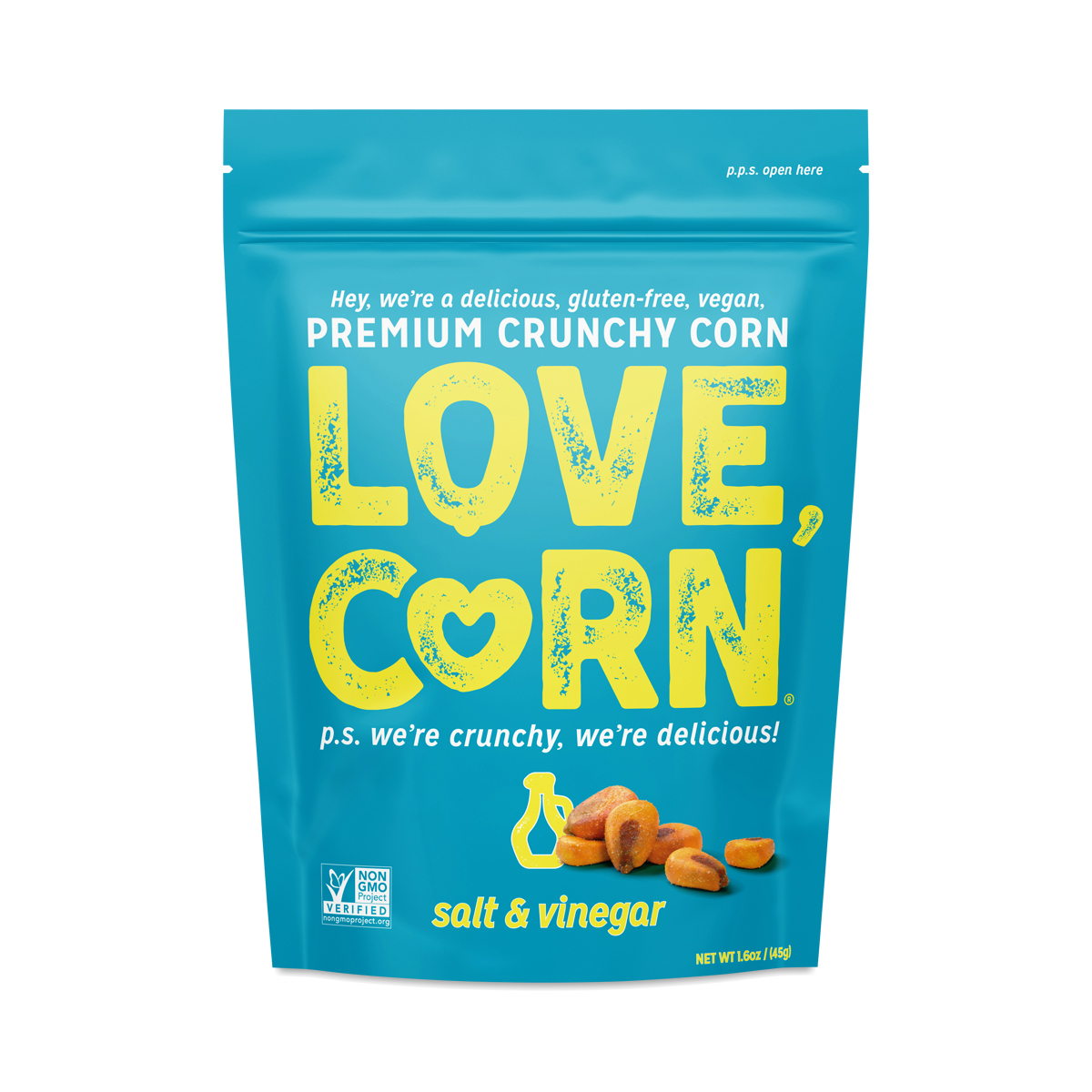 Love Corn Salt & Vinegar Delicious Crunchy Corn, 1.6 Oz | CVS