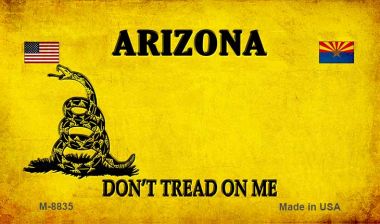 M-8835 3.5 X 2 in. Arizona Do Not Tread Novelty Metal Magnet