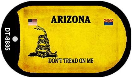 DT-8835 1 X 2 in. Arizona Do Not Tread Novelty Metal Dog Tag Necklace