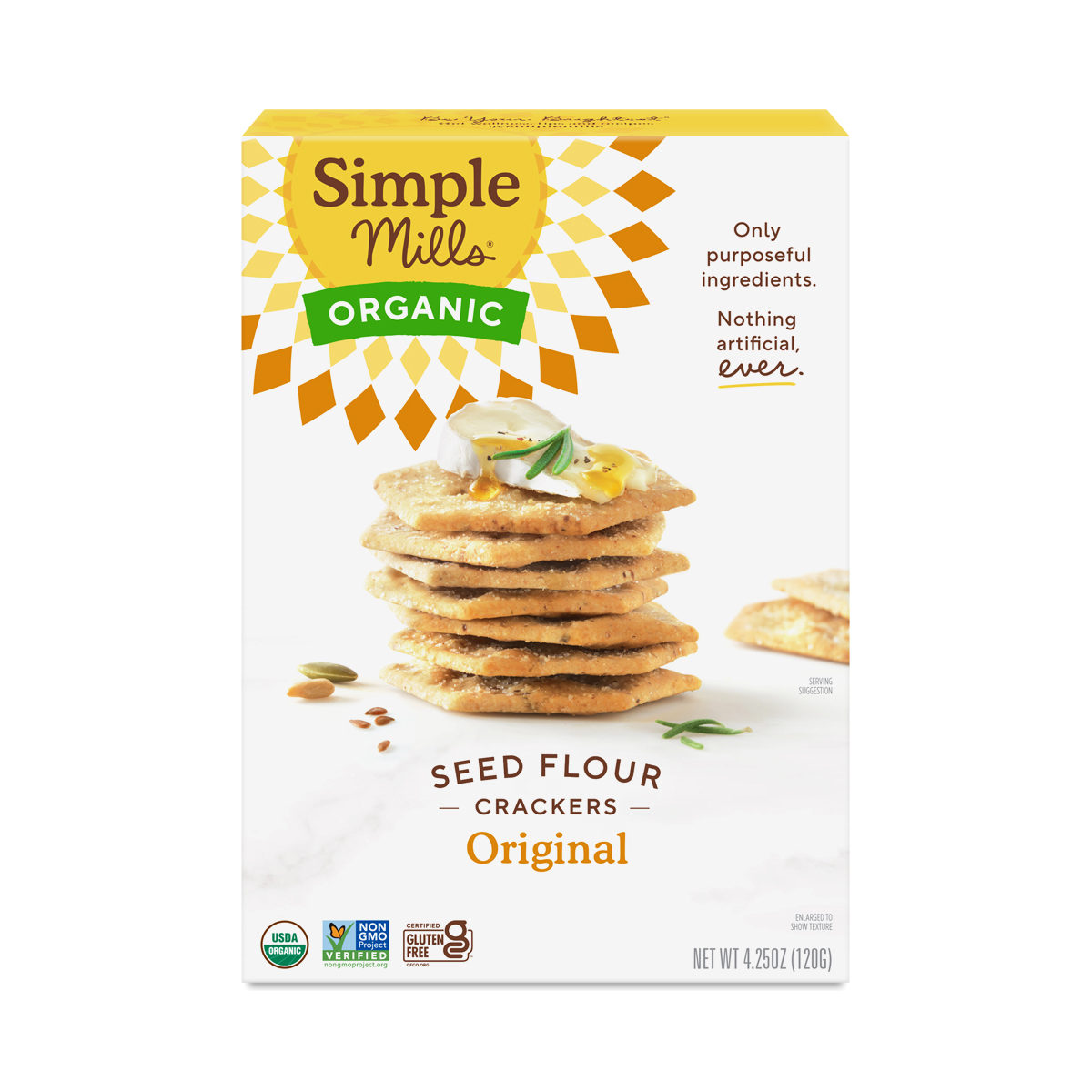 Simple Mills Original Organic Seed Crackers - 4.25oz