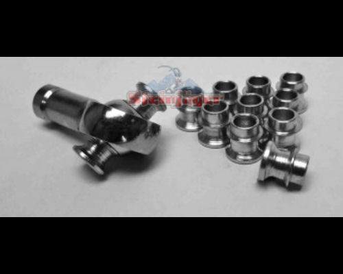 Steinjager J0014191 10 Pack HMBZC-8-6 High Misalignment Insert Plated Steel 0.5 X 0.375