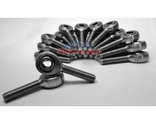Steinjager J0030164 30 Pack MXML-12-8 Spherical Rod Ends Bearing Male 0.75-16 LH X 0.5 Ball ID Slotted Nylon Bearing Race Bright Chrome Plated Finish