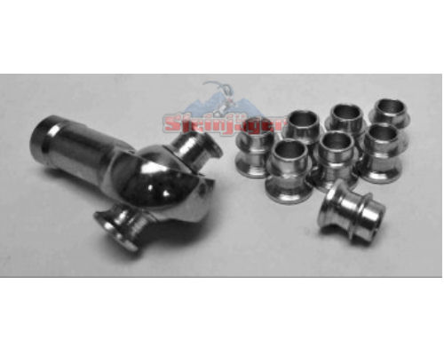 Steinjager J0040969 8 Pack HMBZC-16-8-a High Misalignment Insert Plated Steel 1 Inch X 0.5 2.625 Width