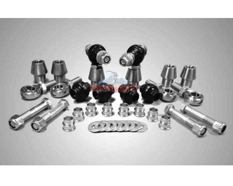 Steinjager J0001253 Rod Ends Set 0.5-20 for 1.000 OD X .095 Ball ID 3HSS-16095-08-08-XX-ZZ 0.5-20 X 0.5