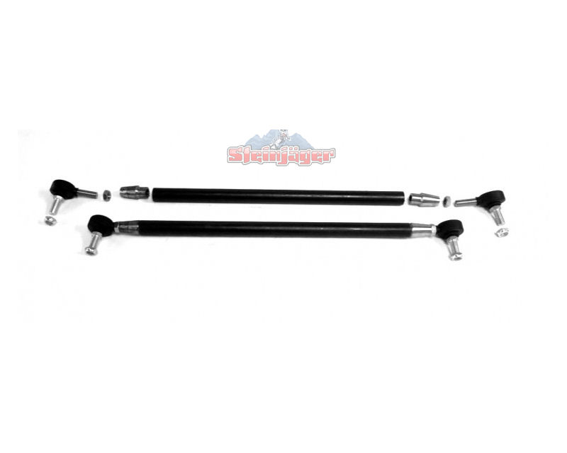Steinjager J0031207 Adjustable Front Sway Bar End Links Do It Yourself Kit with 0.5-20 Studded Rod Ends with Boots Jeep Wrangler JK 07-15