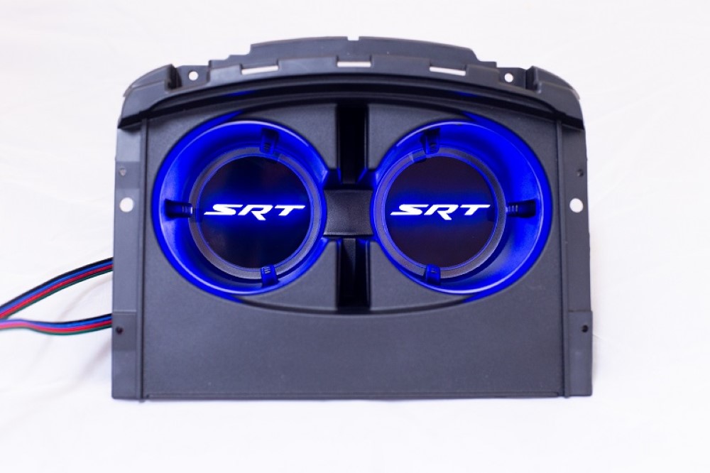 X Lume SRT-HELLCAT-CS-RF Challenger 3D Illuminated SRT Hellcat Head Emblems for 15-20 Challenger RGB Color Shift RF Controller