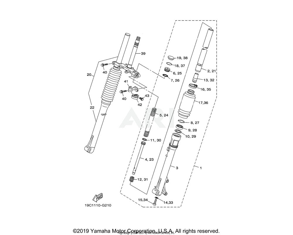 Yamaha OEM 1B2-23191-00-00 BOOT