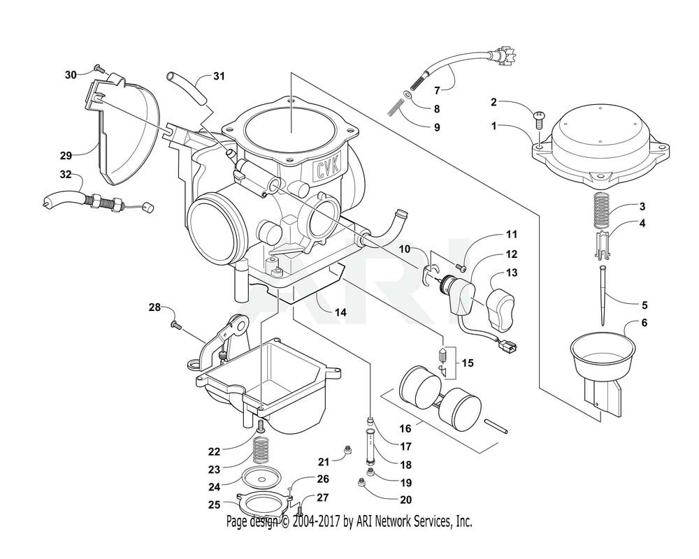 Arctic Cat OEM 3323-029 Cable Throttle