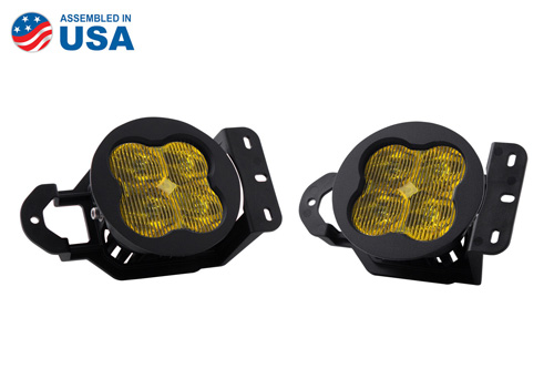 Diode Dynamics DD6707-ss3fog-1650 SS3 LED Fog Light Kit for 2020 Jeep Gladiator Yellow SAE/DOT Fog Max
