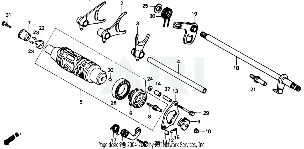 Honda OEM 24326-360-010 Plunger Pawl