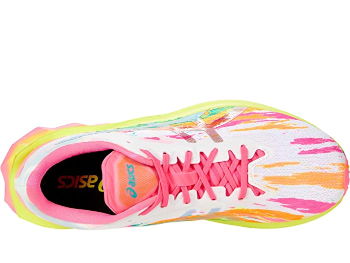 ASICS® Novablast - Women's Running Shoes - Hot Pink / Sour Yuzu, Size 7.0 thumbnail