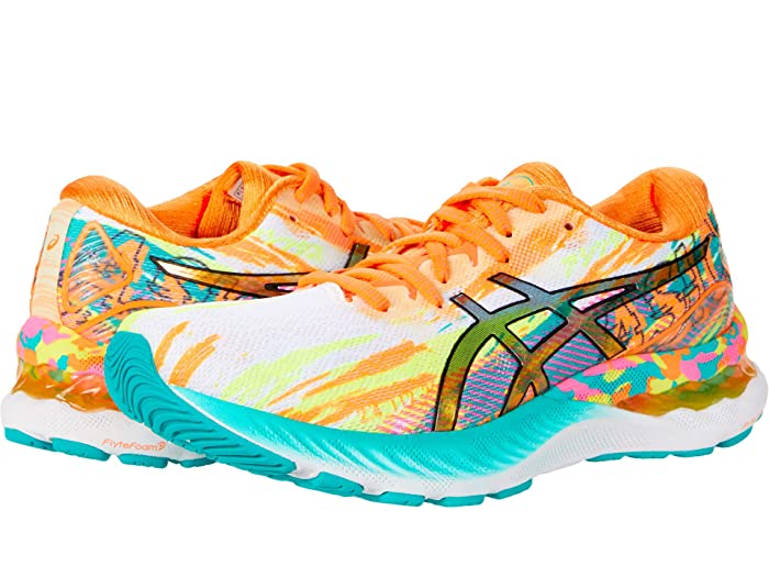 ASICS® Gel-Nimbus 23 - Women's Running Shoes - Hot Pink / Sour Yuza, Size 11.0