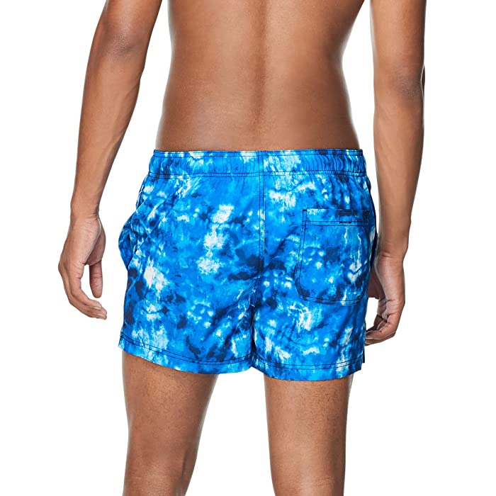 Men S Speedo 7784356 Vibe Tie Dye 14 Inch Volley (Peacoat XL) thumbnail