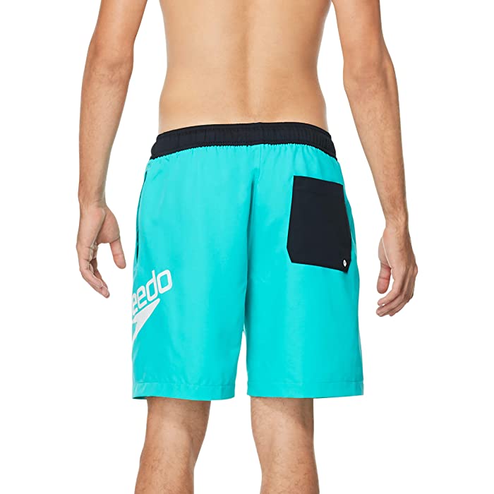 Speedo Green Athletic Logo Volley Swim Shorts thumbnail