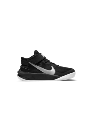 Calzado Fácil De Poner Y Quitar Para Niños De Preescolar Nike Team Hustle D 10 FlyEase - Negro