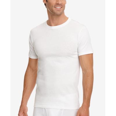 Men's Big and Tall Classic Crew Neck Undershirts, Pack of 2 - White