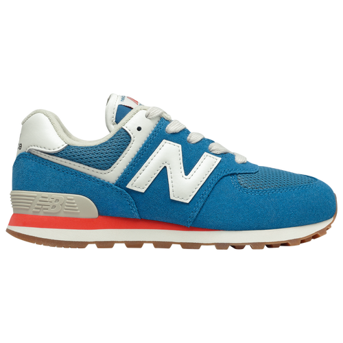 New Balance 574 Classic - Boys' Preschool Running Shoes - Light Rogue Wave / Ghost Pepper, Size 1.0