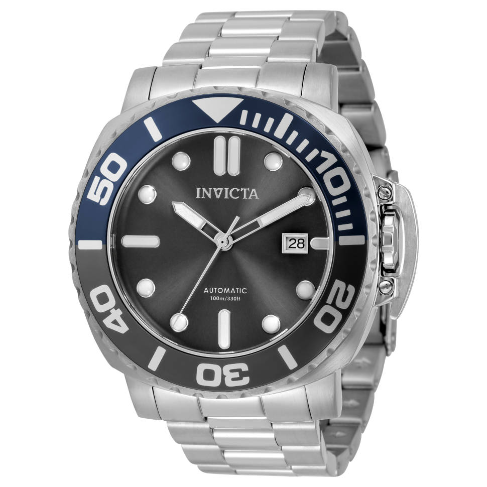 Invicta Men's Pro Diver 48mm Black Dial Stainless Steel Watch (2070682)