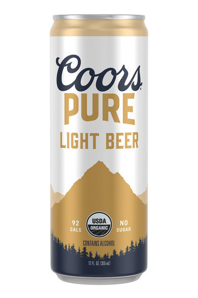 Coors Pure Organic Light Lager Beer - Beer - 24x 12oz Cans