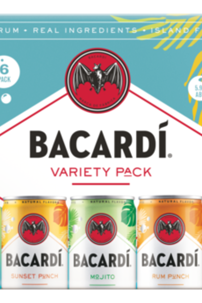 Bacardi BACARD Ready-to-Drink Variety Pack Liquor - 6x 355ml Cans