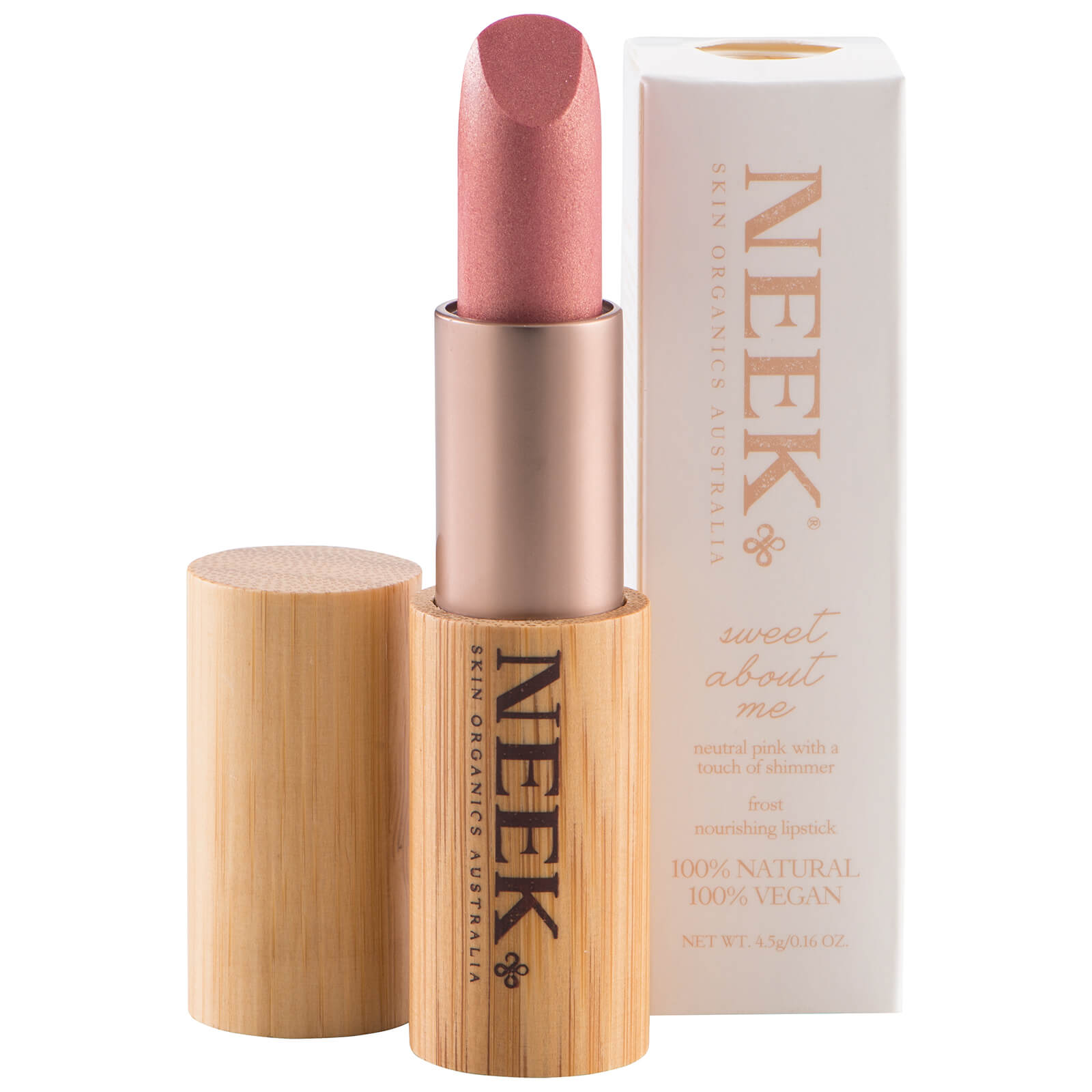 Neek Skin Organics 100% Natural Vegan Lipstick - Sweet About Me