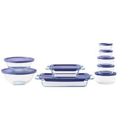 Pyrex Bake, Prep, & Store 18-Piece Glass Food Storage Set