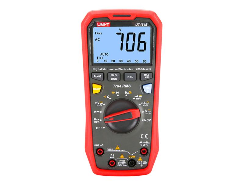 UNI-T Digital Smart Multimeter Profesional UT161B UT161D UT161E True RMS AC DC Current Tester Voltmeter Ammeter Frequency Meter