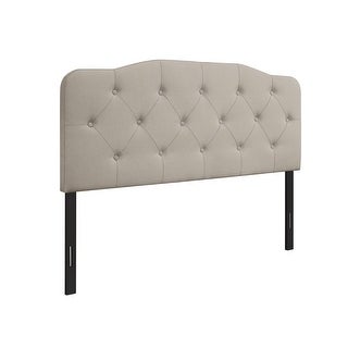 Home Design King Angela Headboard Warm Gray