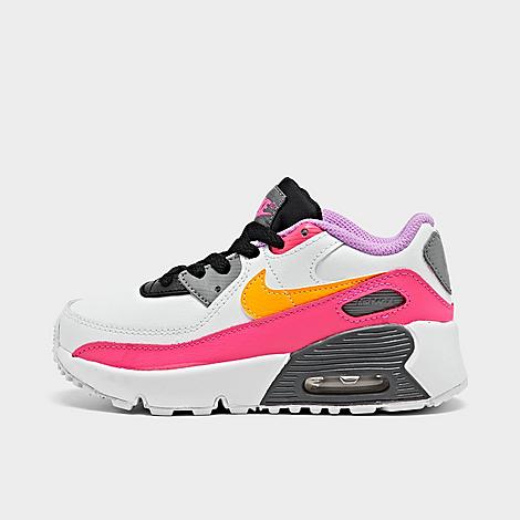 Nike Air Max 90 Ltr Boys Shoes Size 10  Color: White/Laser Orange-Black