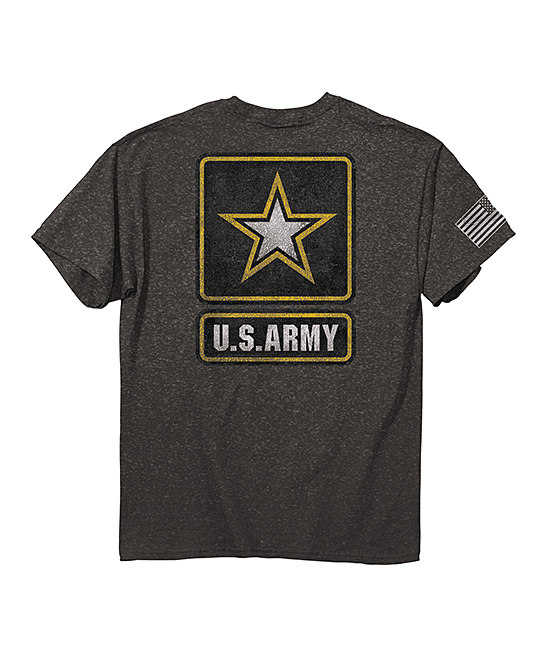 Buck Wear Men's Tee Shirts Charcoal - Charcoal Heather 'U.S. Army' Tee - Men