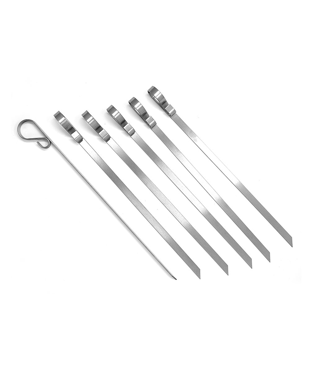 Norpro 8775 Stainless Steel Flat Skewers  Set of 6