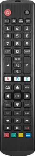 Insignia™ - Replacement Remote for LG TVs - Black