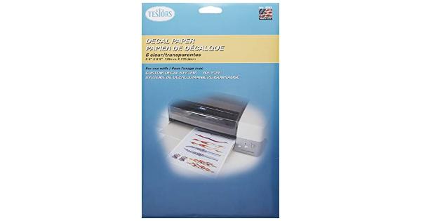 Testors Decal Paper Clear Pack of 6 (9201)