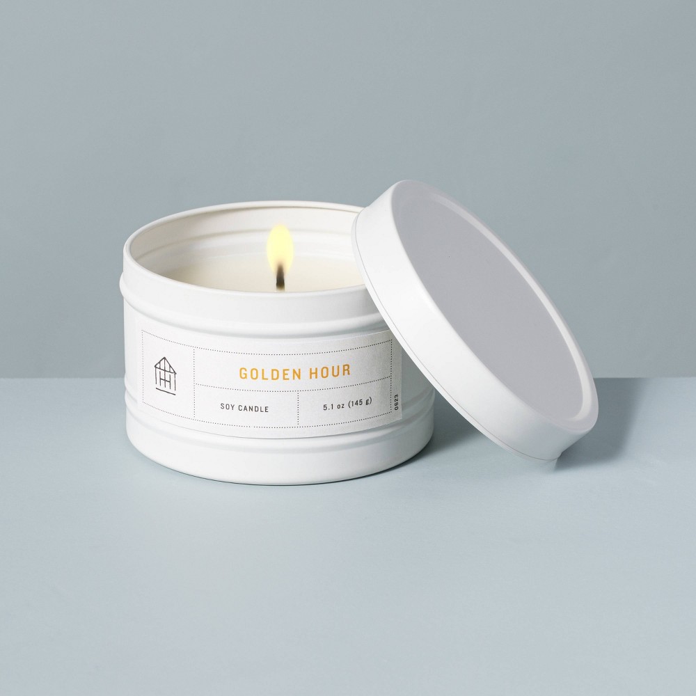 5.1oz Golden Hour Lidded Tinplate Seasonal Candle - Hearth & Hand™ with Magnolia