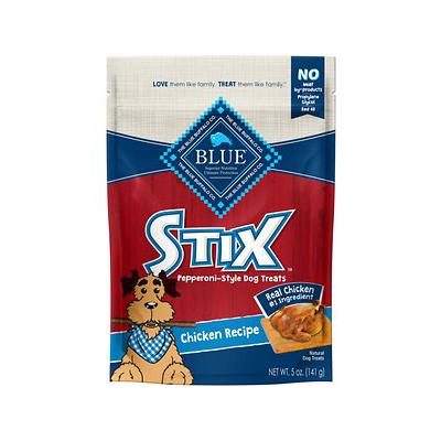 Blue Buffalo Stix Pepperoni-Style Dog Treats  Chicken Recipe  5-oz. Bag