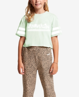 Junior's Girl's Truly Stoked T-Shirt, Mint, Size Large | Volcom