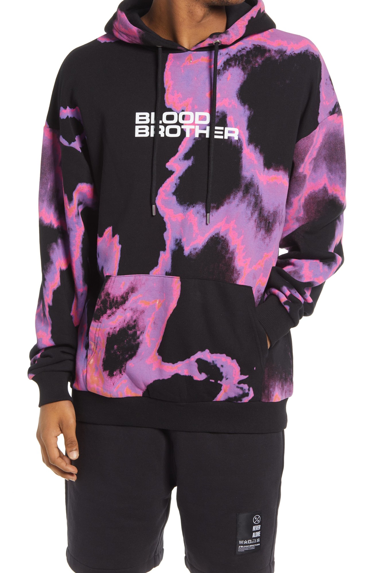 Blood Brother Sedgwick 1021 Flow Combo Hoodie, Size Large in Black at Nordstrom