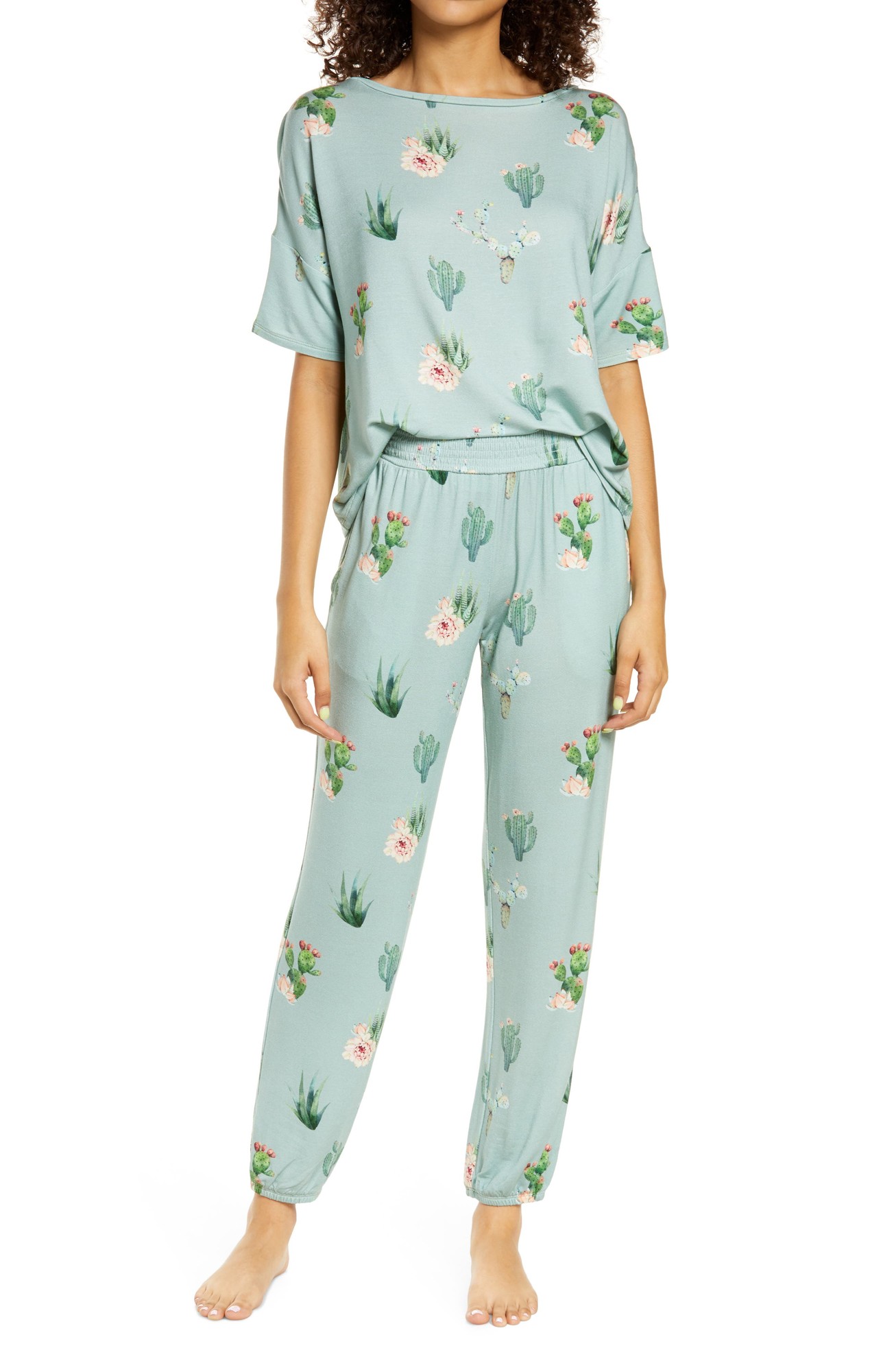 Honeydew Intimates Honeydew Sun Lover Lounge Set in Cacti at Nordstrom, Size X-Small