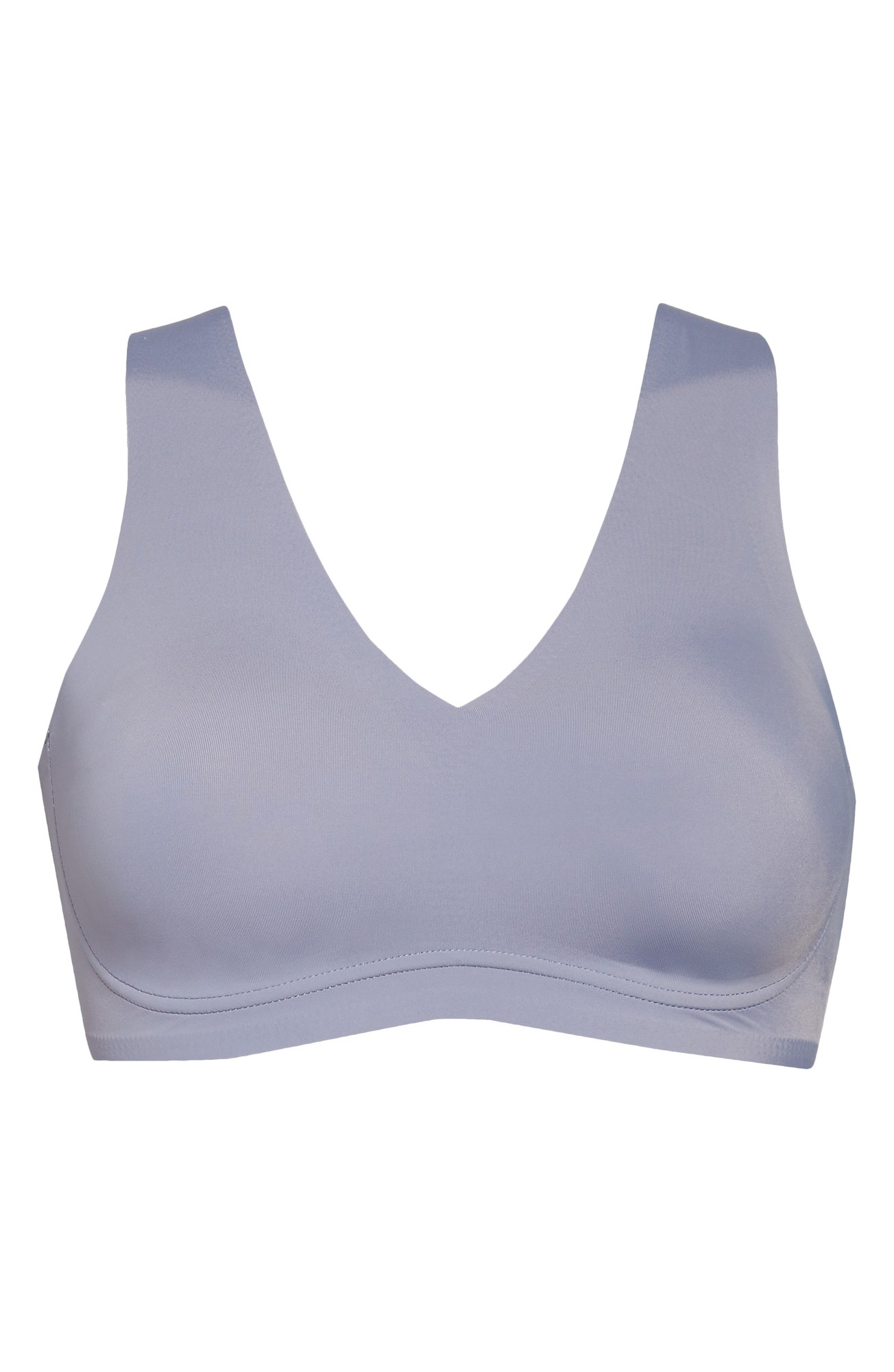 Women's True & Co. True Body Lift V-Neck Bralette, Size Large - Blue