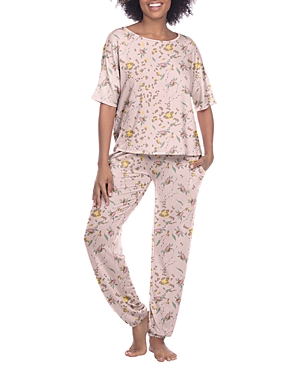 Honeydew Women S Floral Pattern 2 Piece Pajama Set (Sandcastle  XSmall)