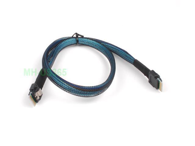 Sas 4.0 Sff-8654 4I 38Pin Host to Sff-8654 38Pin Target Raid Cable 50Cm Us Ship