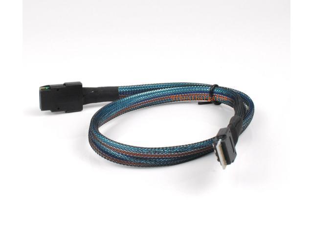 Sas 4.0 Sff-8654 4I 38Pin Host to Sff-8087 Target Hard Disk Raid Cable 0.5M 50Cm