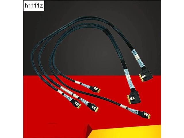 SAS Cable SFF-8654 to 4x SFF-8654 74Pin to 4x 38Pin 01KN140 for Lenovo R590 Motherboard 12x3.5 HDD Backplane Cord NVME SSD Cable