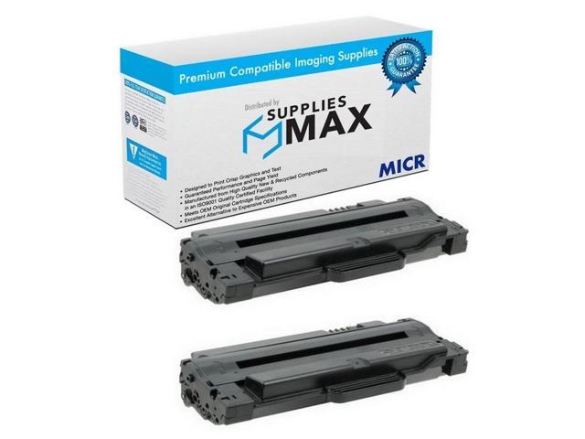 SuppliesMAX Compatible MICR Replacement for Samsung ML-1910/1915/2525/2540/2580/SCX-4600/4623/SF-650 Toner Cartridge (2/PK-2500 Page Yield).