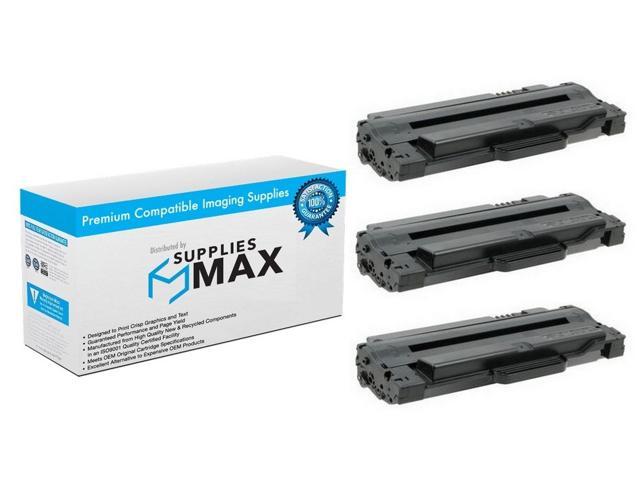 SuppliesMAX Compatible Replacement for Samsung ML-1910/1915/2525/2540/2580/SCX-4600/4623/SF-650 Toner Cartridge (3/PK-2500 Page Yield) (SU758A 3PK)